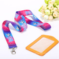 Fashion polyester custom lanyards with plastic pocket